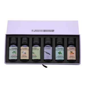 Private Label Essential Oils 10ml Lavender Peppermint Lemon Jasmine Eucalyptus Orange 6 Bottle Set