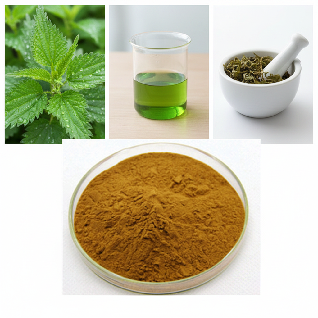 Herbal Nettle Leaf Extract Powder 20:1 10:1 Water Soluble Vacuum Packed Drum HPLC Certified for Food Supplement