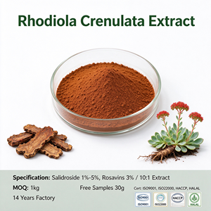 Rhodiola Rosea Root Extract Herbal Powder Rosavin 3% Salidroside 1%