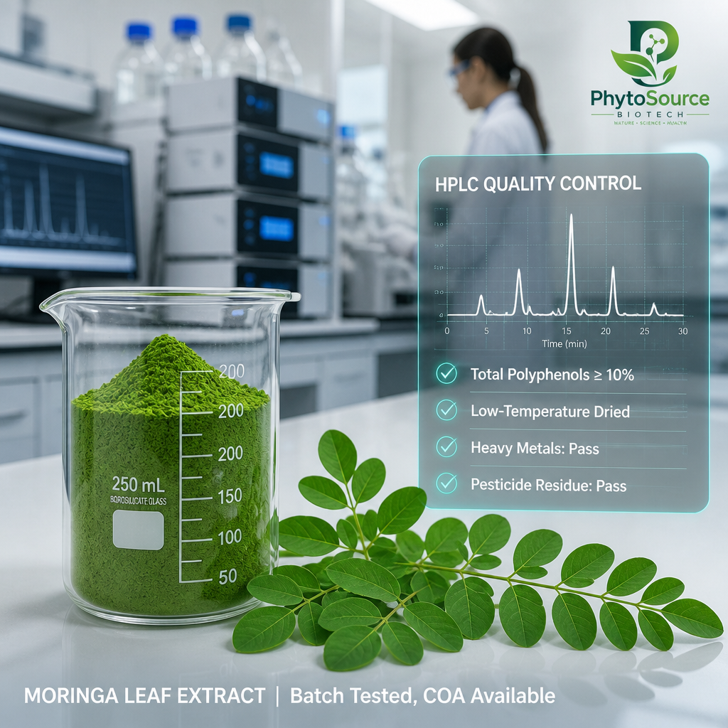 Water Soluble Moringa Leaf Extract Moringa Oleifera Powder for Meal Replacement Functional Tea