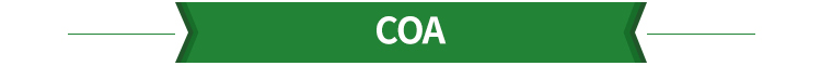 Certificate of Analysis Chart