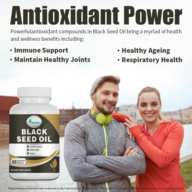 Private Label Black Seed Oil Capsules With Pure Cold Pressed Black Seed Oil Nigella Sativa Cumin For Skin &amp; Hair Health