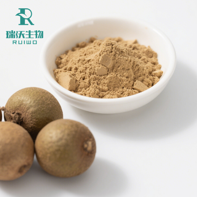 RUIWO PHYTOCHEM Factory Supply Pure Food Grade Monk Fruit Extract Powder 0.99 Specification Liquid-Solid Extraction