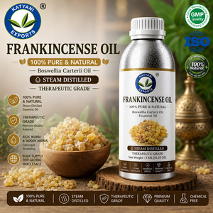 Therapeutic Grade Frankincense Essential Oil 100% Pure &amp; Natural Steam Distilled Resin Oil - Bulk Supplier &amp; Manufacturer India