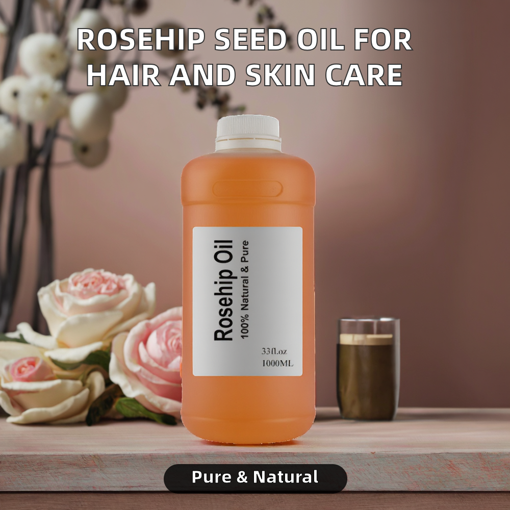 Direct Factory Price 100% Pure Natural Sweet Rosehip Oil Bulk Wholesale Cold Pressed Eco-Friendly Rose Hip Seed Oil For Skin