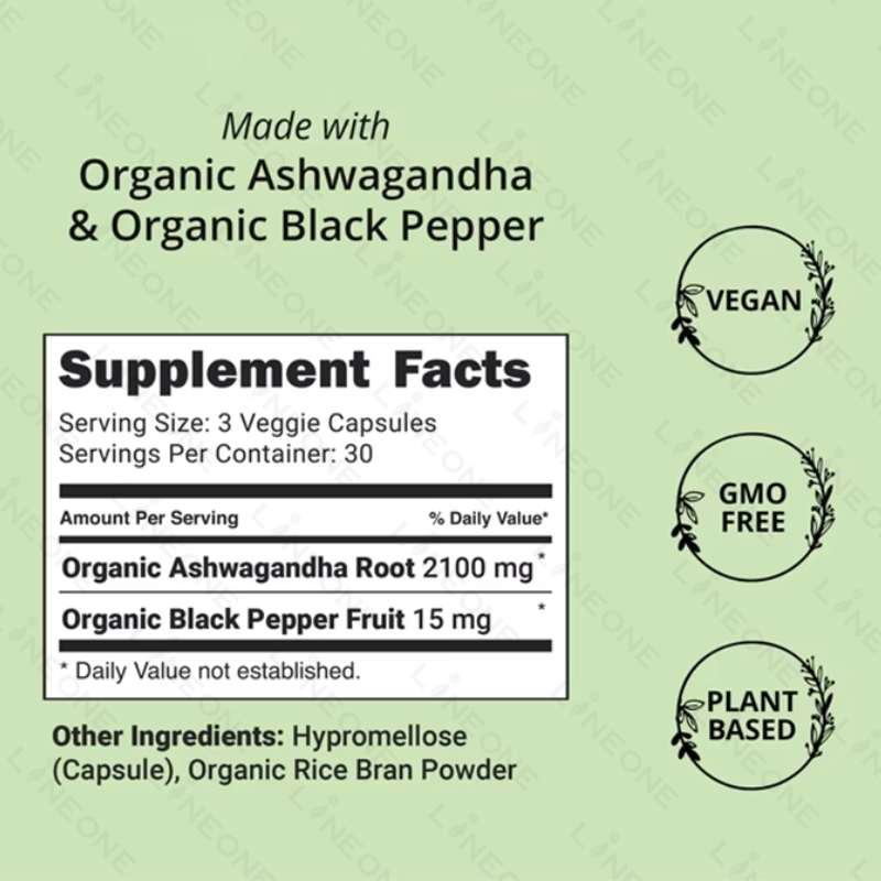 Wholesale Pure Supplements Ashwagandha Capsules