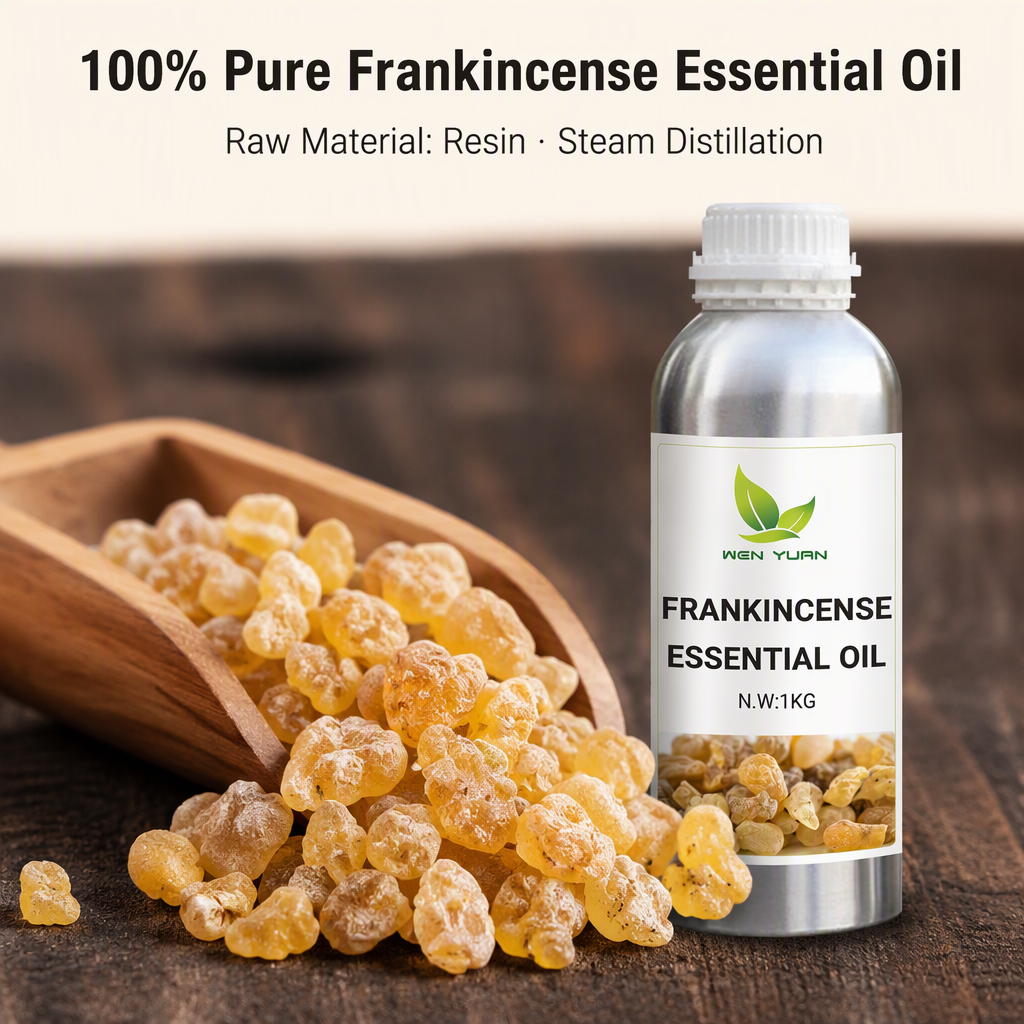 Frankincense Essential Oil Manufacturer 100% Pure Organic Cosmetic Grade Low MOQ Wholesale for Anti Aging Skin Repair Face Care