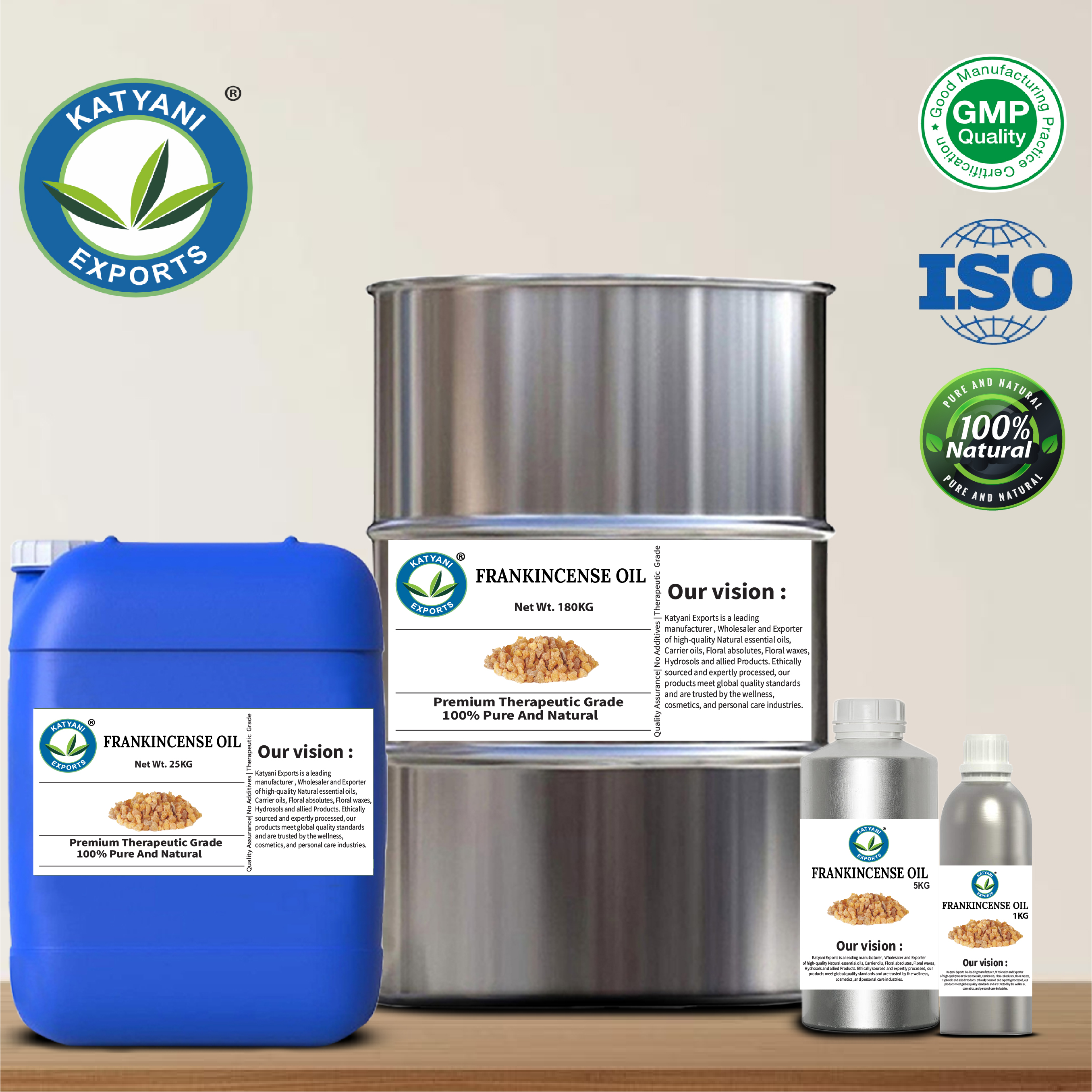Therapeutic Grade Frankincense Essential Oil 100% Pure &amp; Natural Steam Distilled Resin Oil - Bulk Supplier &amp; Manufacturer India