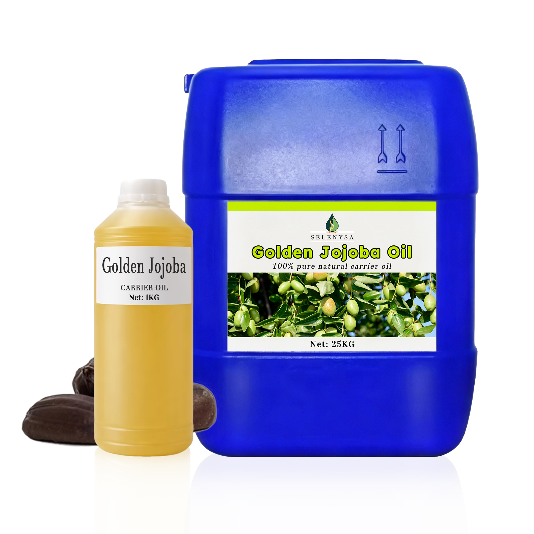 Golden Jojoba Oil Cold Pressed Seed Extract Liquid 100% Purity, Mild Scent Bulk Packaging &amp; Private Label for Skincare Hair Care