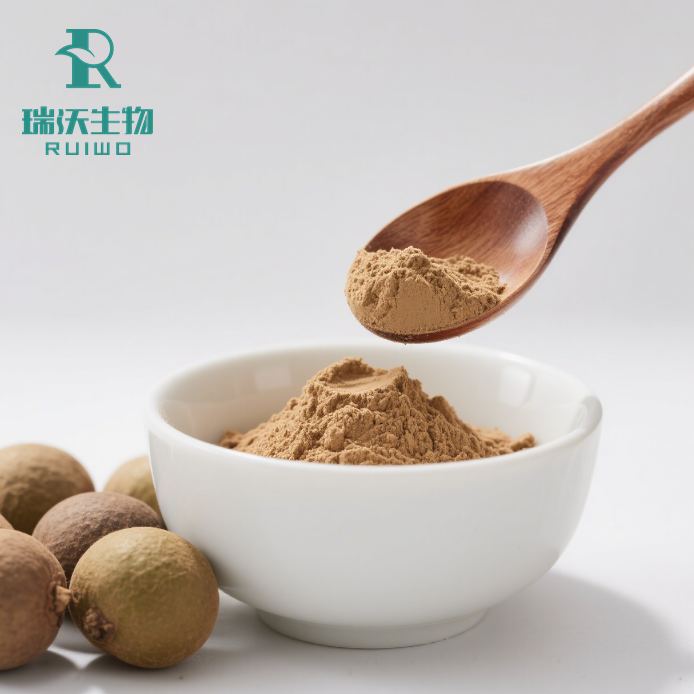 RUIWO PHYTOCHEM Factory Supply Pure Food Grade Monk Fruit Extract Powder 0.99 Specification Liquid-Solid Extraction