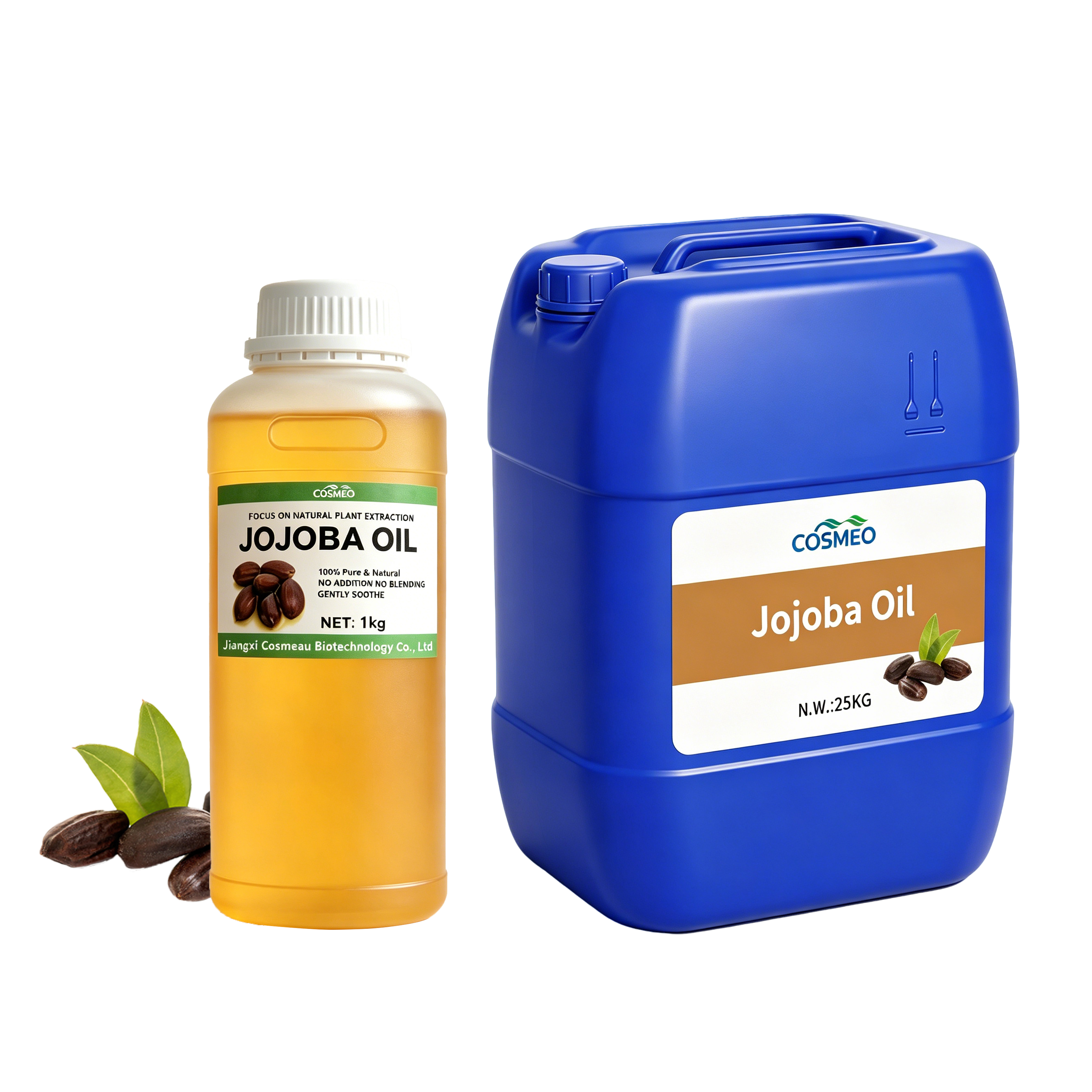 Premium 100% Pure Natural Golden Jojoba Oil Bulk Private Label Wholesale Cosmetic Ingredients Jojoba Carrier Oil