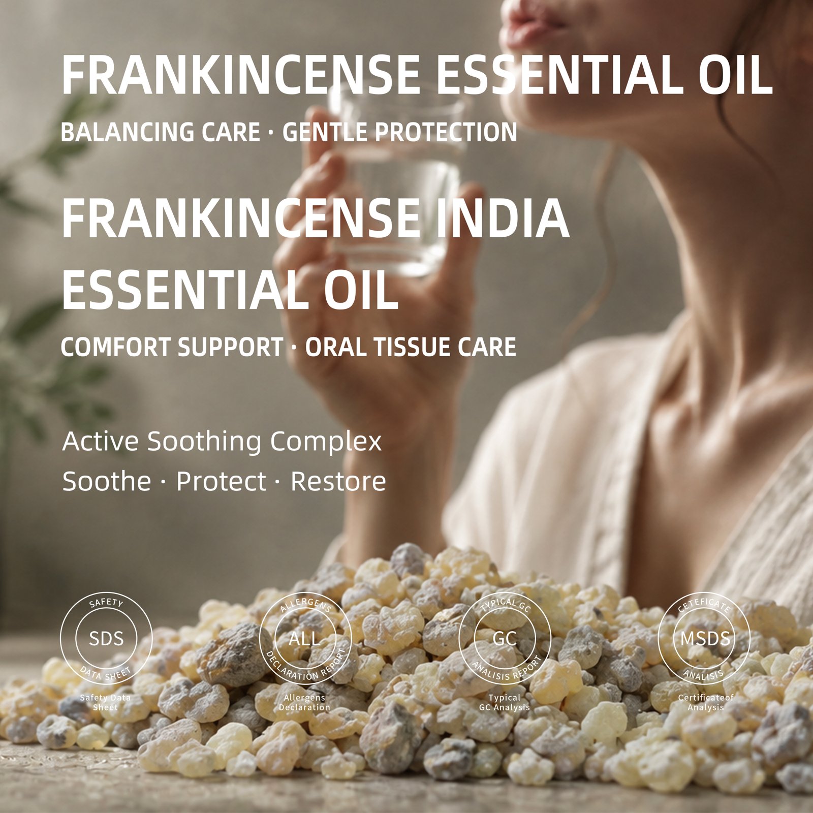 Pure Natural Frankincense Oil Pulling Formula No Additives Gentle Fresh Breath Daily Oral Rinse Breath Freshener Wholesale 200ml