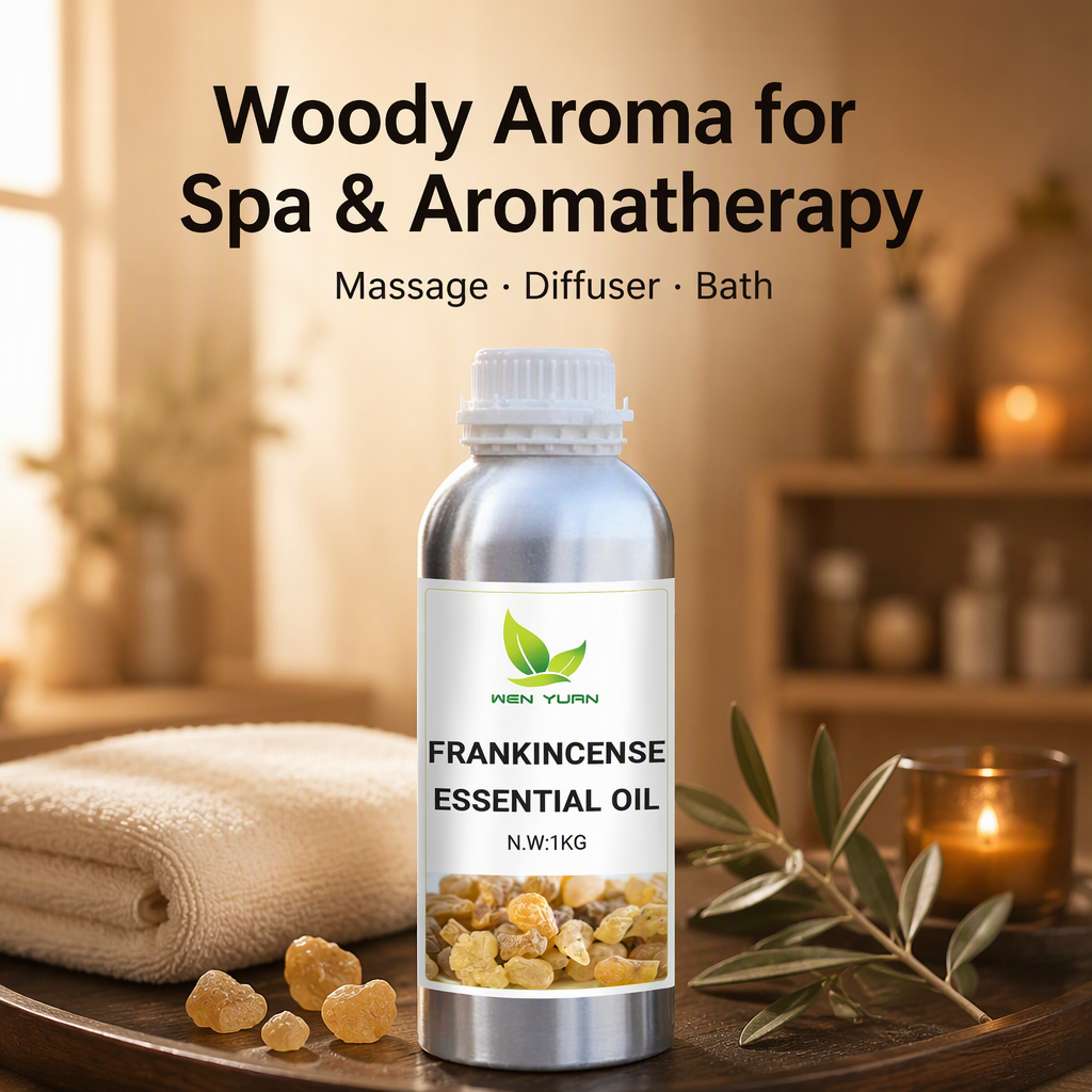 Frankincense Essential Oil Manufacturer 100% Pure Organic Cosmetic Grade Low MOQ Wholesale for Anti Aging Skin Repair Face Care